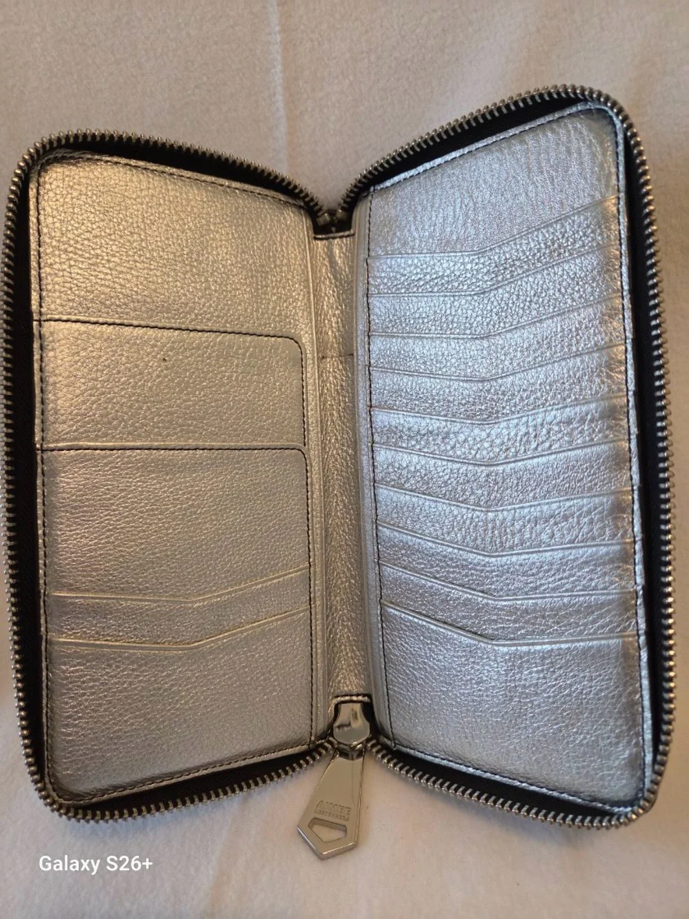 Black & Gray Snake-Print Envelope Clutch